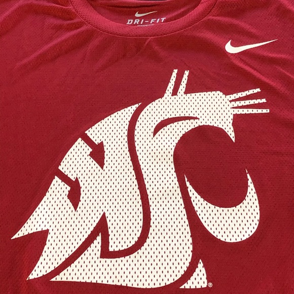 RARE NIKE DRI-FIT HYPERCOOL WSU COUGARS SHIRT LRG - Picture 6 of 8